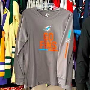 Miami Dolphins Long Sleeve T-Shirt NWT